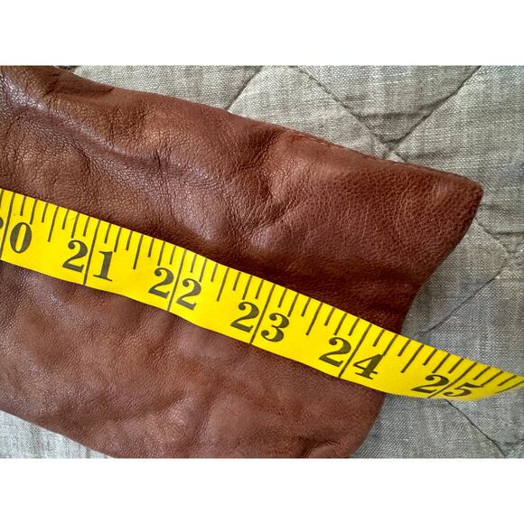 VTG Y2K 90's Gap Edition Brown Soft Leather Motorcycle Jacket Women Medium - Picture 6 of 7